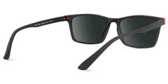 Cheche Rectangle Black Sunglasses for Women and Men