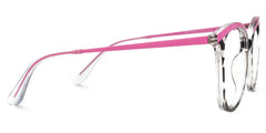 Jenee Thin Pink and Tortoise Glasses in Oval Design | Zeelool
