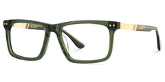 Emerson Eyeglasses in Rectangle Green Frame | Zeelool