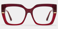 Mavis Square Burgundy Glasses Frames with Glittering Powder| ZEELOOL