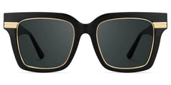 Taylor Square Black Color Frame Sunglasses for females | Zeelool