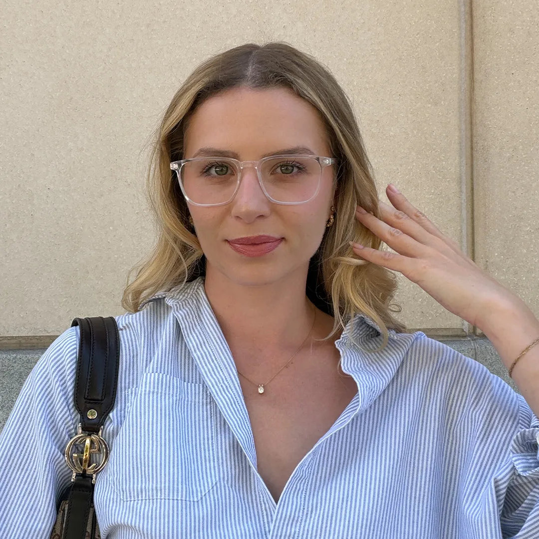 Martinez Square Clear Glasses | Zeelool Glasses