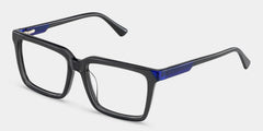 Rectangle Dark Gray Eyeglasses- Troy Acetate Frame Glasses