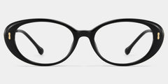 Blaire Black Frame Glasses with Oval Frame Online | ZEELOOL