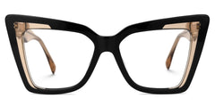 Brooklyn Cateye Black-Brown Eyeglasses and Glasses Frames