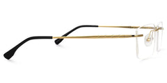 Cetina Rectangle Gold Glasses