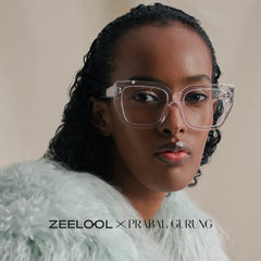 Marilyn Clear Butterfly Frame Designer Glasses | ZEELOOL x Prabal Gurung