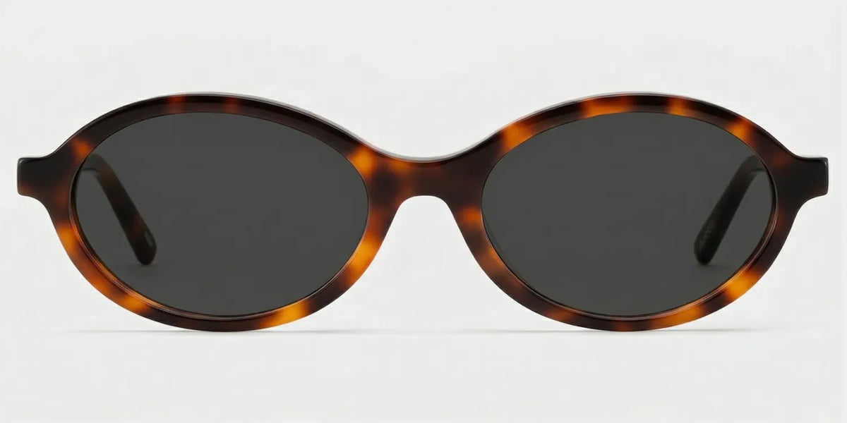 Oval Tortoise Eyeglasses- Everly Acetate Frame Glasses
