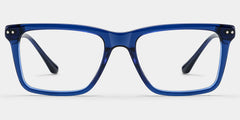 Harper Blue Frame Prescription Glasses with Rectangle Shape | ZEELOOL