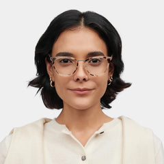 Caden Eyeglasses in Round Tortoise Frame | Zeelool