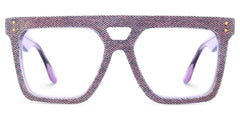 Rubin Purple Denim Eyeglasses | Zeelool