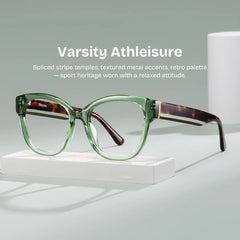 Everest Green Butterfly Glasses | Campus Athleisure Look