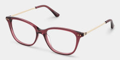 Finch Red Rectangle Glasses | Bold Campus Accent