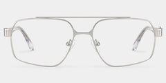 Sterling Eyeglasses in Aviator Silver Frame | ZEELOOL