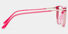 Rodz Square Red Eyeglasses and Thin Glasses Frames