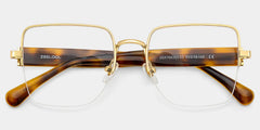 Lauren Gold Tortoise Frame Glasses with Square Frame Online | ZEELOOL