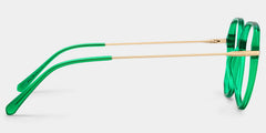 Payton Geometric Dark-Green Glasses | Zeelool Glasses