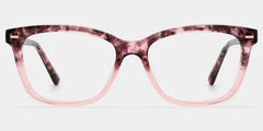 Sawyer Blossom Eyewear - Pink Rectangle Acetate Glasses | ZEELOOL