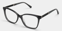 Finnian Square Black Glitter Glasses Frames for Women | ZEELOOL