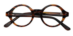 Giggs Round Eyeglasses with Tortoise Narrow Frame
