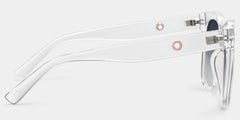 Ebony Square Clear Clear Frame Glasses | Zeelool