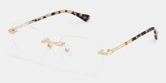 Jennifer Gold Frame Glasses with Round Frame Online | ZEELOOL
