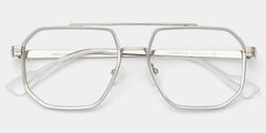 Autumn silver aviator glasses Frame Glasses Online | ZEELOOL