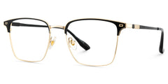 Dawson Black Rectangle Prescription Glasses | Zeelool
