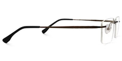 Cetina Rectangle Gold Glasses