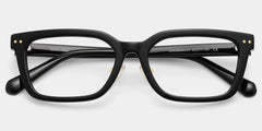 Remy Black Rectangle Glasses | Screen‑Ready Athleisure