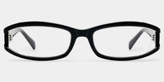 Willow Thick Black Rectangle Glasses for Teenager | ZEELOOL