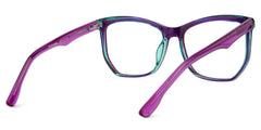 Geometric Libby Purple Glasses deals -Zeelool Glasses