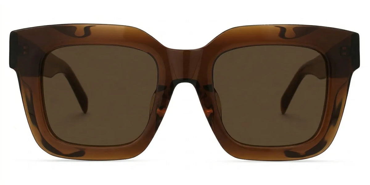 Trinity Square Tawny Glasses | Zeelool Glasses