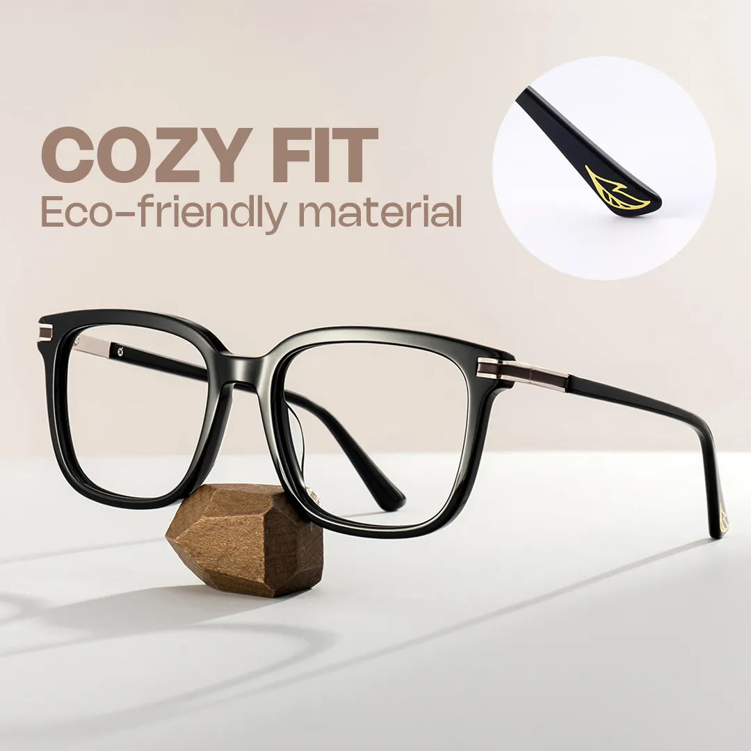 Kenny Square Glasses Thin Frame | Zeelool