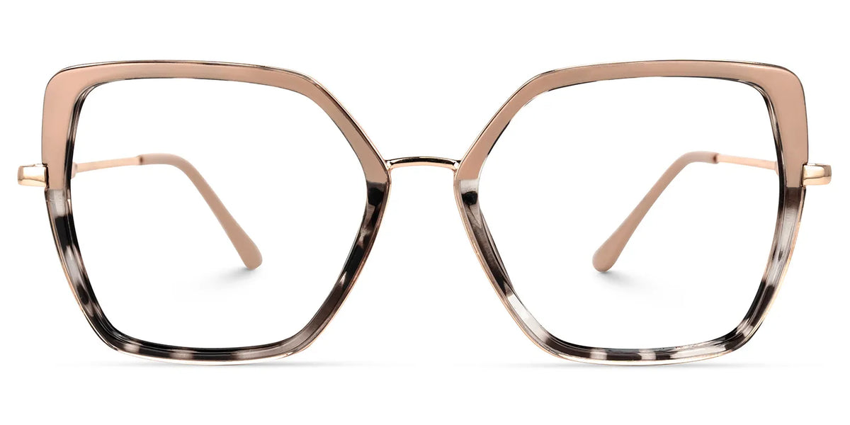 Geometric Keller Two-Tone Glasses deals -Zeelool Glasses