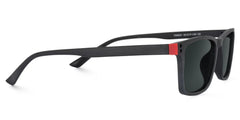 Cheche Rectangle Black Sunglasses for Women and Men