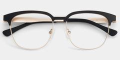 Wren Browline Black-Gold Eyeglasses & Glasses Frames