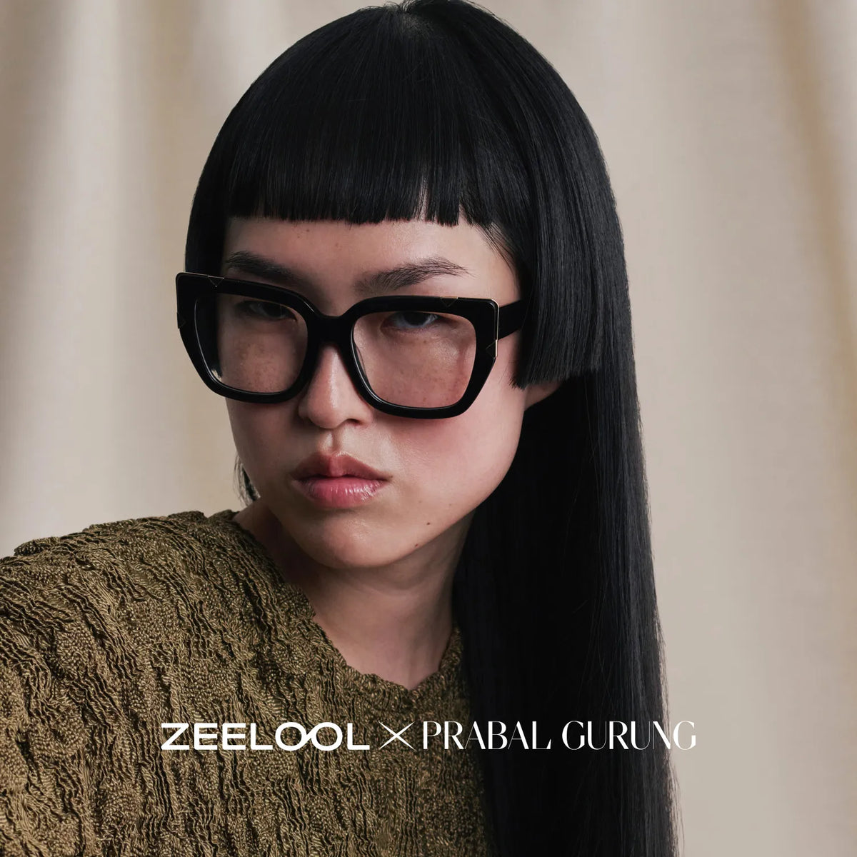 Grace Black Butterfly Frame Glasses | ZEELOOL x Prabal Gurung