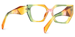 Sileidy Geometric Multicolor Funky Frame Glasses | Zeelool