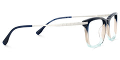 Zane Rectangle Blue Color Frame Glasses for Men | Zeelool