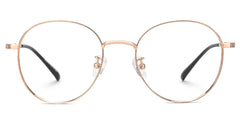 Blue-Light Blocking Ringstaff Eyeglasses, Ringstaff Rose-Gold Glasses -Zeelool