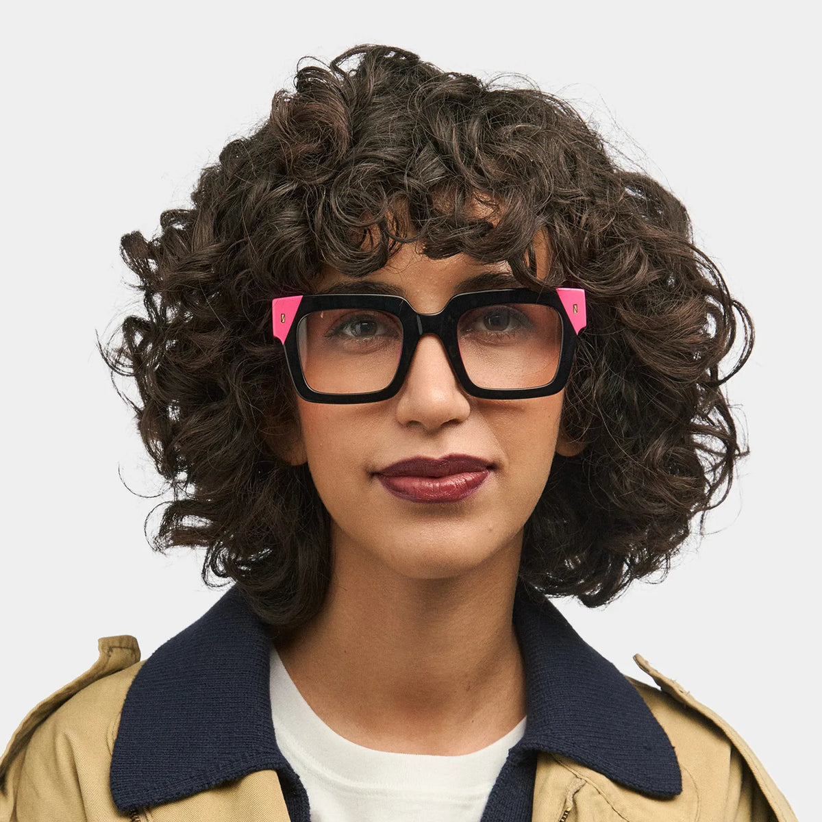 Trendy Rectangular Glasses Frames For Women - Sarah Black Glasses