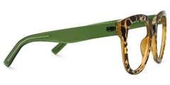 Harrell Square Tortoise Eyeglasses and Wide Frames