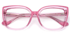 Cateye Pink Frame Blue Light Blocking Glasses