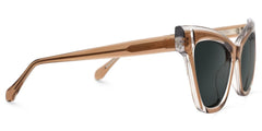 Saucie Light Brown Cat eye Frame Sunglasses | Zeelool