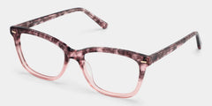 Sawyer Blossom Eyewear - Pink Rectangle Acetate Glasses | ZEELOOL