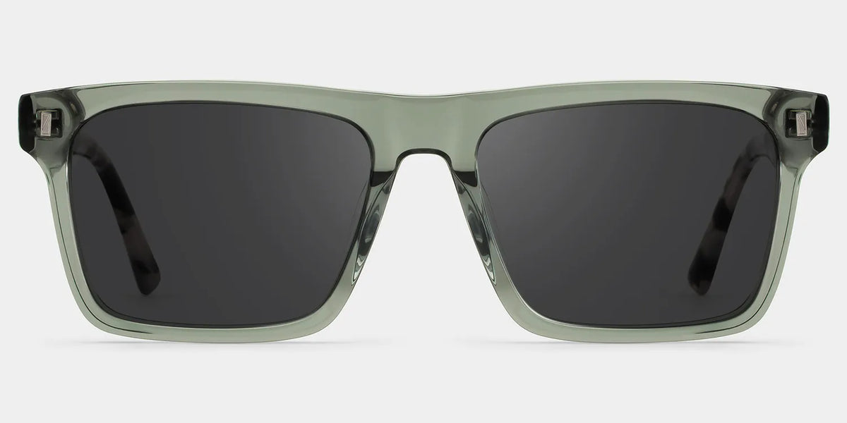 Rectangle Gray Green Eyeglasses- Henry Acetate Frame Glasses