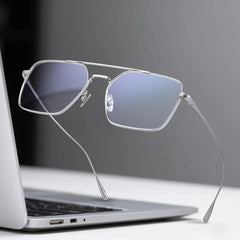 Jensen Eyeglasses in Aviator Sliver Frame | Zeelool