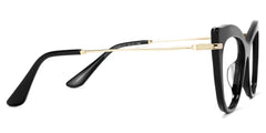 Indira Cat Eye Black Glasses | Zeelool Glasses