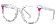 Dazzler silver square frame glasses Online | ZEELOOL